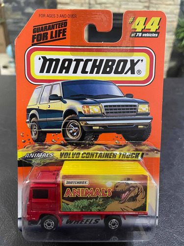 Matchbox Volvo Container Truck Del Año 1998