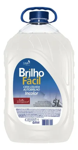 Cera Líquida Incolor Autobrilho Brilho Fácil 5L Galão