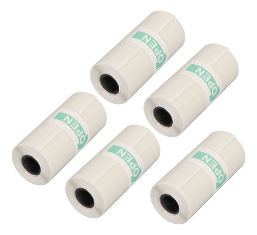 Mini Impressora: Papel Fotográfico De 5 Rolos, Adesivo Térmi
