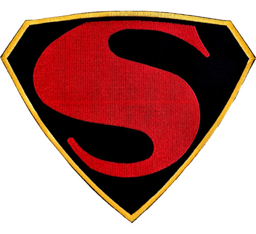 Parche Logo Superman Max Fleischer Grande Bordado Cosplay