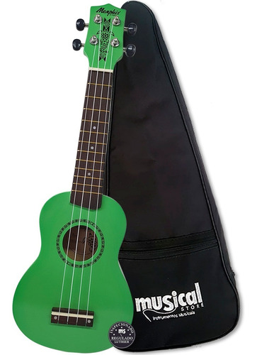 Ukulele Soprano Acústico Tagima Memphis Honu Com Capa Oferta