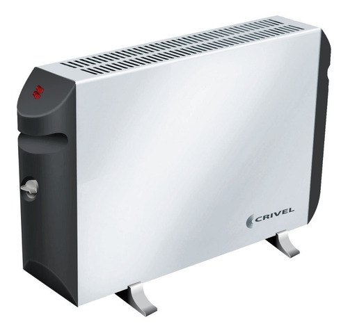 Convector Crivel Ce-01 750 Watts / 1250 Watts / 2000 Watts Color Blanco/Gris oscuro