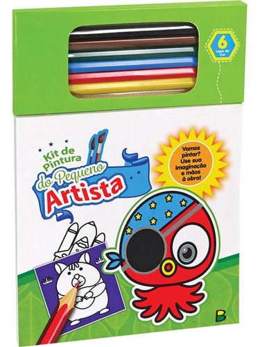 Livro de Pintura do Pequeno Artista: Verde, de Brijbasi Art Press Ltd. Editorial Brasileitura, capa mole em português, 2020