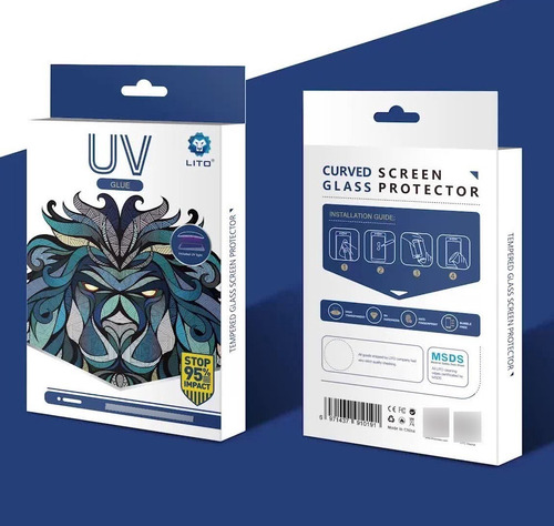Imagen 9 de 9 de Vidrio Templado Curvo Uv Glass Para Samsung S23 Ultra