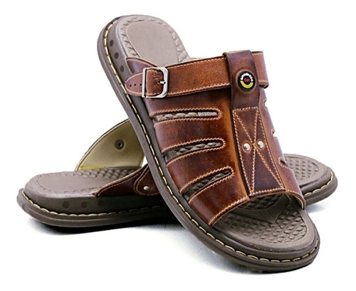 Sandalias Masculinas En Cuero.en Stock Todos Los Talles.