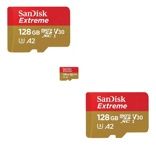 Sandisk Tarjeta Memoria Microsd 128gb Extreme 4k Videos Pc