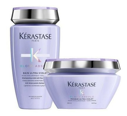 Kit Kerastase Blond Absolu Shampoo Ultra Violet + Mascara 