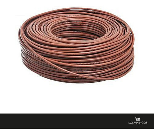 Cable Unipolar Aislado Con Pvc: 4 Mm X 100 Mts Marrón