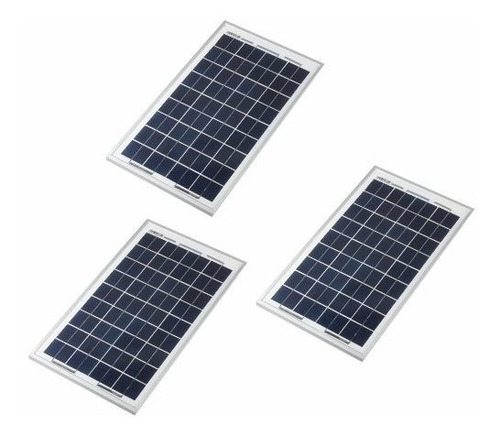Panel Solar 10w Policristalino ( 18 V - 0.56 A ) Psp X 3 Pcs