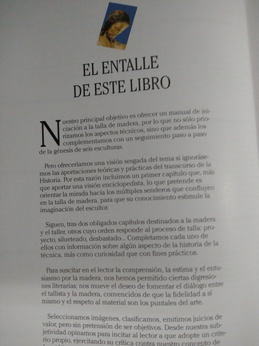 La Talla Escultura En Madera (Usado)