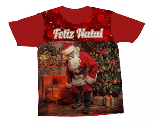 Camiseta Feliz Natal Ho Ho Ho - Camiseta de Natal em Família - Dani  Presentes