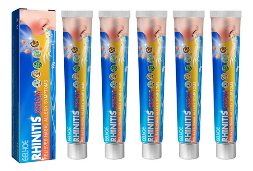 - Crema For Rinitis, 5 Unidades, Ayuda A Limpiar Las Fosas