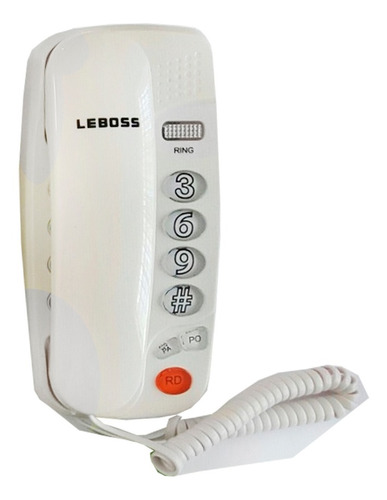 Teléfono De Mesa Leboss, Negro / Blanco