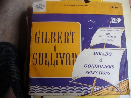 Vinilo Microsurco Gilbert E Sullivan The Savoy Players Vm1