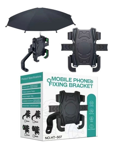 Soporte Holder Para Moto Base Para Celulares Sombrilla 