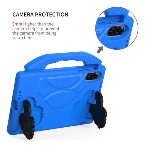 Capa Eva Com Suporte Azul Para Honor Pad X9