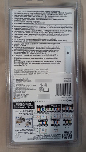 Klein Tools Ponchadora Modular Pass-tru Vdv226-110 (Usado)