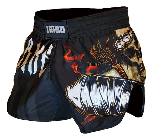 Short De Muay Thai Tribo Black Mamba Kick Mma Thai 