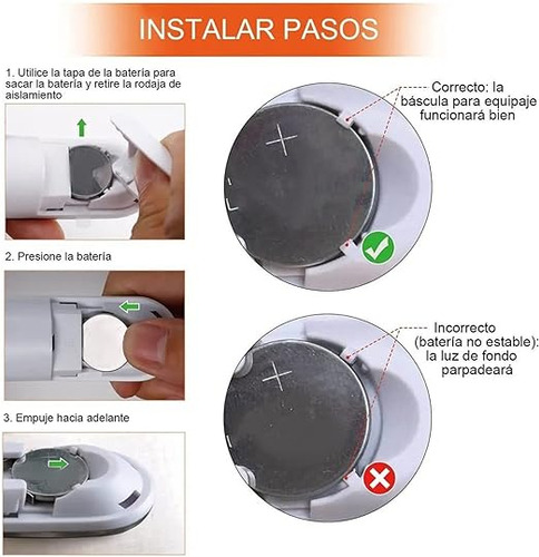 Báscula Digital Portátil Runhigh Para Maletas 50kg, Básculas De Equipaje Con 4 Unidades (oz/lb/kg/g) Con Pilas, Peso Equipaje De Viaje - Blanco