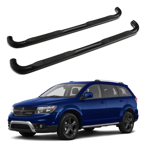 Estribos Redondos Dodge Journey 2008 - 2020 Negros