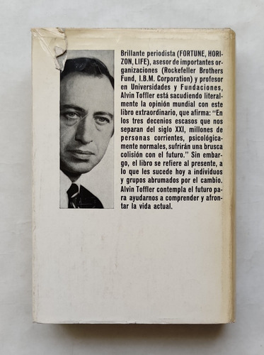 Libro El Shock Del Futuro | Alvin Toffler (Usado)