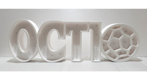 Nombres Iluminados 4 Letras 35 Cm - Polyfan Cartel Con Luces