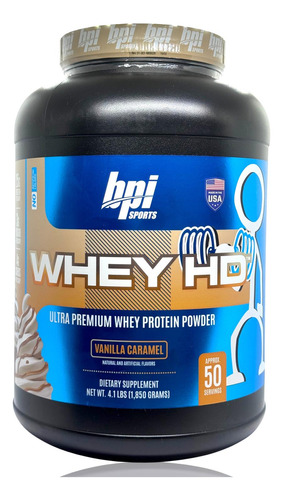 Whey Hd Vainilla Caramelo 4.75 Lbs 50 Serv Bpi Sports