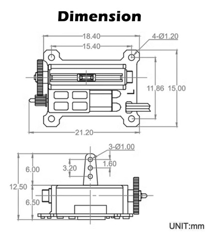 2 Unidades De Servo Pequeño De 1,5 G, Servo Digital Micro Li