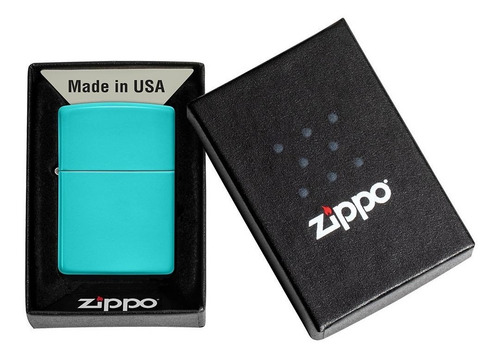 Imagen 4 de 6 de Encendedor Zippo Turquesa Liso