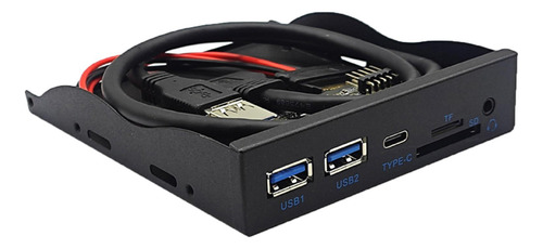 Panel Frontal Del Concentrador Usb Adaptador Multipuerto Del