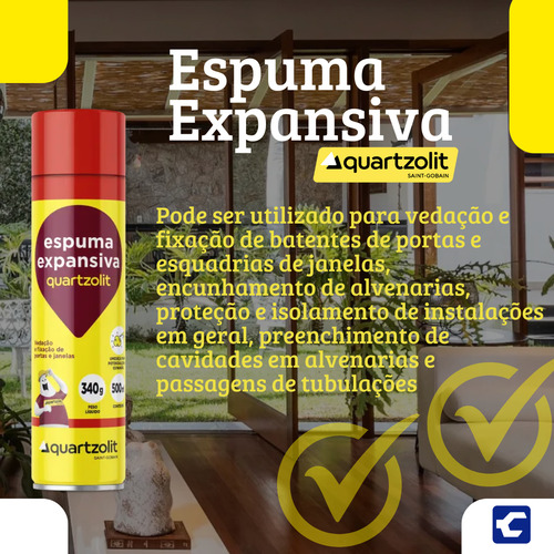 Espuma Expansiva Poliuretano Selante Vedação Acústica