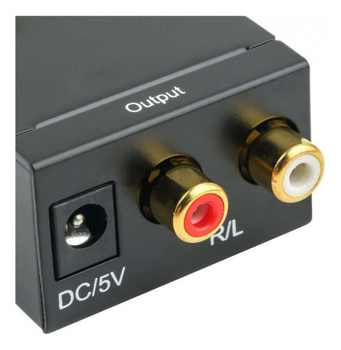 Convertidor Audio Óptico O Coaxial A Analógico Rca + Cables