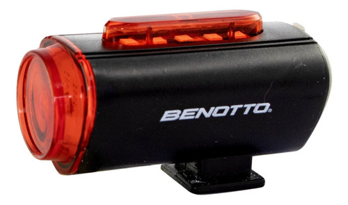 Luz Bicicleta Trasera Recargable 21 Lúmenes Jy-6058 Benotto Color Negro