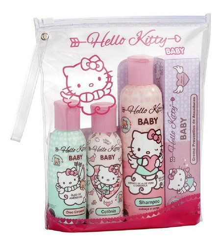 Imagem 1 de 1 de Kit De Presente Com 4 Hello Kitty Baby Cia Da Natureza
