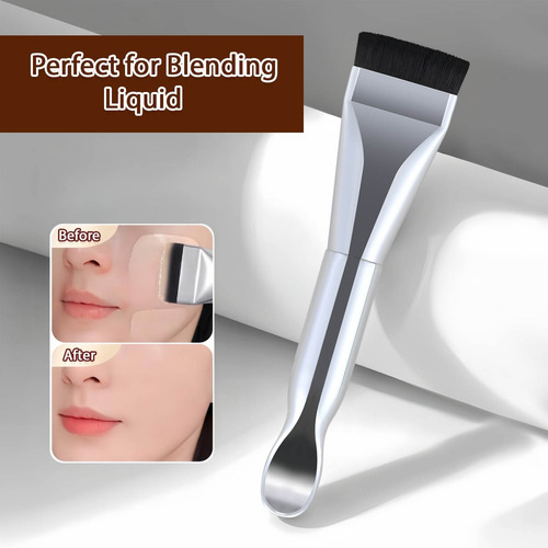 La Brocha De Maquillaje J New Straight Line Viene Con Un Tri