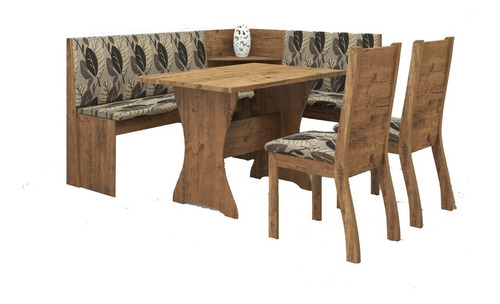 Imagen 1 de 5 de Juego De Comedor Esquinero Mesas Sillas Tapizadas Canto Big