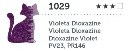Tinta Óleo Premium G2 Transparente 20ml Gato Preto Cor Violeta Dioxazine