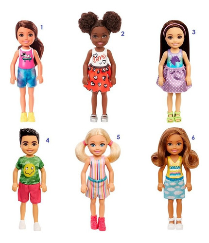 Muñecos/ Barbie Chelsea Club Mini Niños De 6 Pulgadas