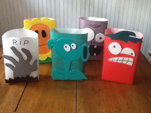 Bolsitas Plantas Vs Zombies Artesanales Pack 10 Unidades