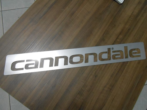 3 Placas De Aço Auto Adesiva - Caloi Cannondale Inox 304