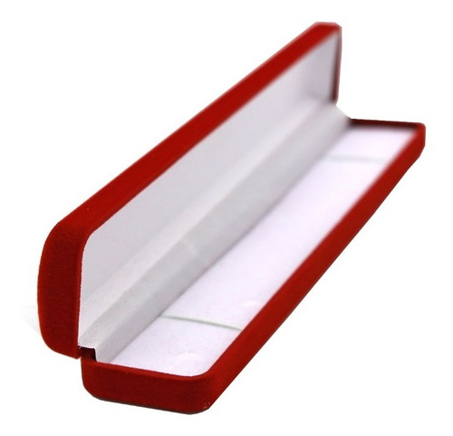 Set 6 Cajas Terciopelo Para Pulsera Color Rojo Fondo Blanco