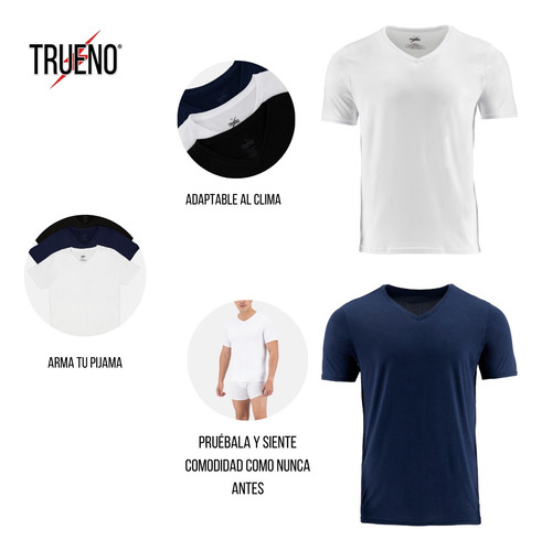 Playera Pijama Trueno Brush Cuello V Hombre 1 Pieza