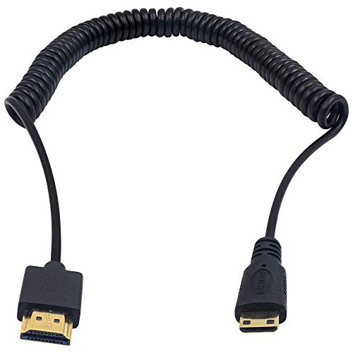 Cable Mini Hdmi Ultrafino Espiral 4k Ultra Hd 1080p 3d