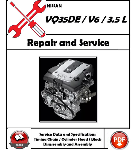 Manual Taller Nissan Infiniti Motor V6 3.5 L Vq35de