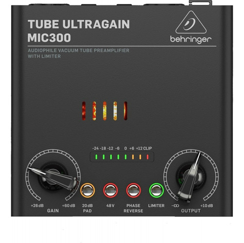 Preamplificador Behringer Mic300 Tube Ultragain