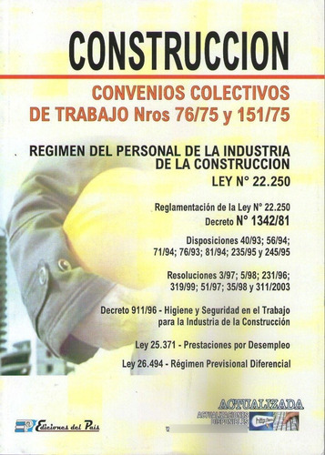 Construccion Convenios Colectivos De Trabajo Nº 76/76 151/75