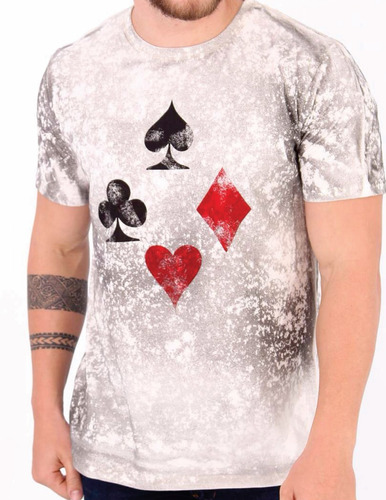 Camiseta Poker Símbolo De Cartas Jogo De Baralho Royal Brand