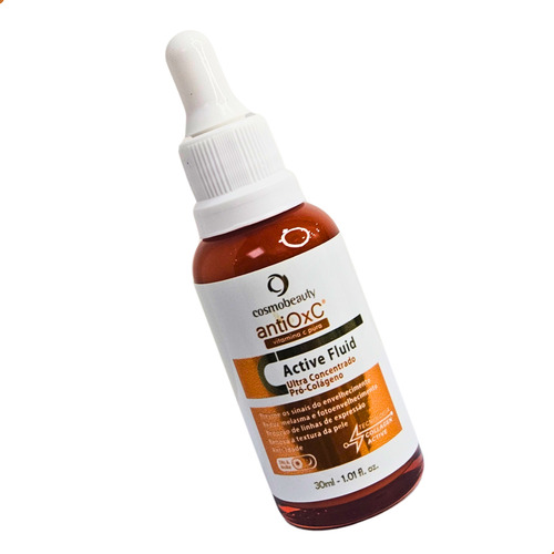 Antiox C Active Fluid Cosmobeauty Vitamina C Antioxidante Todo Tipo De Pele Dia/noite