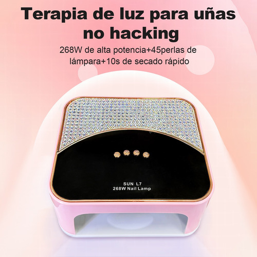 268w Profesional Uv Uñas Lámpara Secador Set