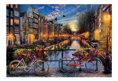Imagen 2 de 5 de Puzzle Rompecabeza 2000 Piezas Amsterdam Educa 17127